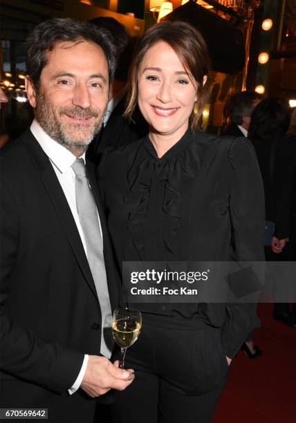 Eric Ghebali and Daniela Lumbroso attend 'La Closerie Des Lilas' Literary Awards 2016 At La Closerie Des Lilas on April 19, 2017 in Paris, France.