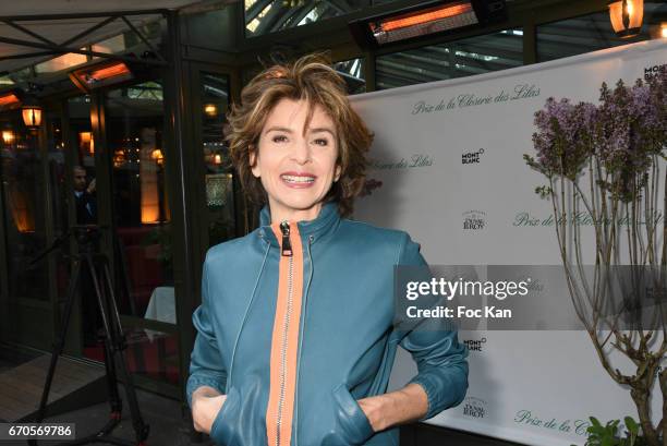 Anne Nivat attends 'La Closerie Des Lilas' Literary Awards 2016 At La Closerie Des Lilas on April 19, 2017 in Paris, France.