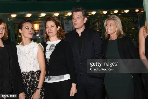 Actresses Berenice Bejo, Emmanuelle Devos, actor/singer Benjamin Biolay and TV presenter Claire Chazal attend 'La Closerie Des Lilas' Literary Awards...