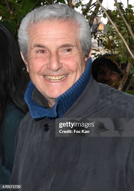 Claude Lelouch attends 'La Closerie Des Lilas' Literary Awards 2016 At La Closerie Des Lilas on April 19, 2017 in Paris, France.