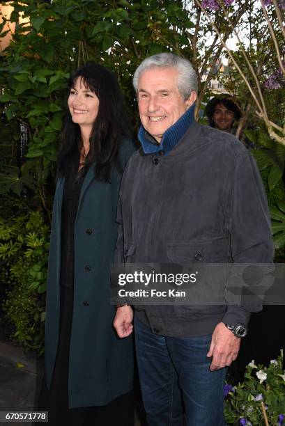 Claude Lelouch and Valerie Perrin attend 'La Closerie Des Lilas' Literary Awards 2016 At La Closerie Des Lilas on April 19, 2017 in Paris, France.