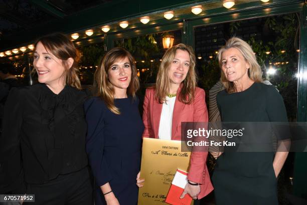 Daniela Lumbroso, Victoria Bedos, Oriane Jeancourt Galignani and Claire Chazal attend 'La Closerie Des Lilas' Literary Awards 2016 At La Closerie Des...