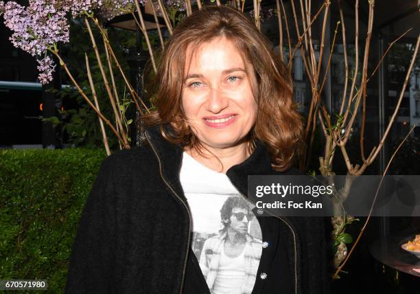 Actress Emmanuelle Devos attends 'La Closerie Des Lilas' Literary Awards 2016 At La Closerie Des Lilas on April 19, 2017 in Paris, France.