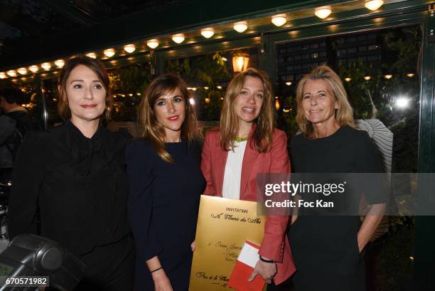 Daniela Lumbroso, Victoria Bedos, Oriane Jeancourt Galignani and Claire Chazal attend 'La Closerie Des Lilas' Literary Awards 2016 At La Closerie Des...