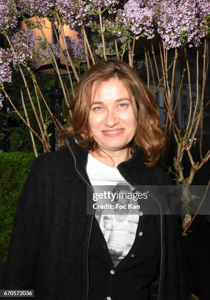 Actress Emmanuelle Devos attends 'La Closerie Des Lilas' Literary Awards 2016 At La Closerie Des Lilas on April 19, 2017 in Paris, France.