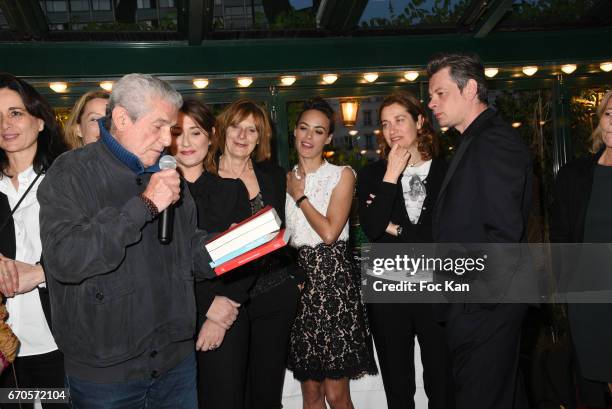 Claude Lelouch, Berenice Bejo, Benjamin Biolay and members of the jury attend 'La Closerie Des Lilas' Literary Awards 2016 At La Closerie Des Lilas...