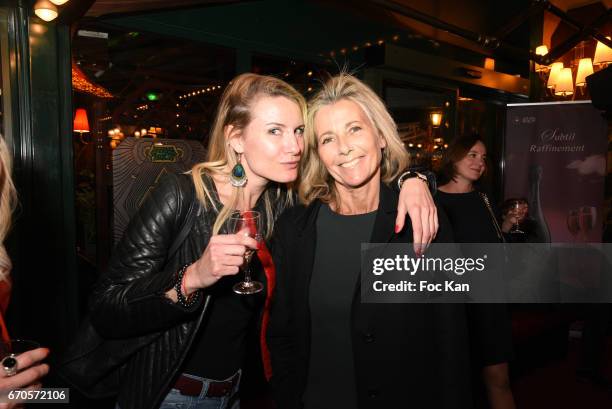 Sandrine Chagnaud and Claire Chazal attend 'La Closerie Des Lilas' Literary Awards 2016 At La Closerie Des Lilas on April 19, 2017 in Paris, France.