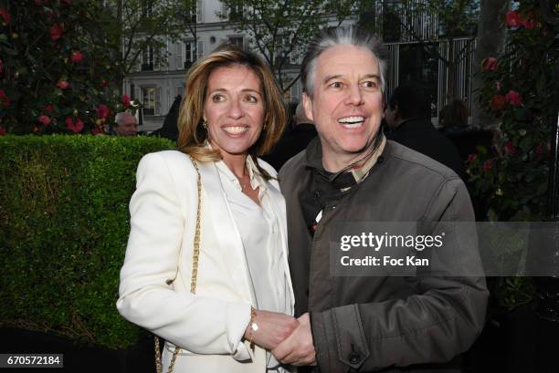 Cafe de Flore et de la Closerie des Lilas Awards cofounder Carole Chretiennot and Philippe Vandel attend 'La Closerie Des Lilas' Literary Awards 2016...