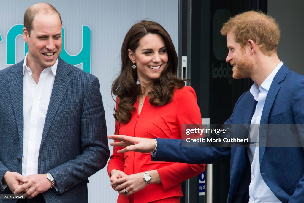 The Duke & Duchess Of Cambridge And Prince Harry Officially Open The Global Academy