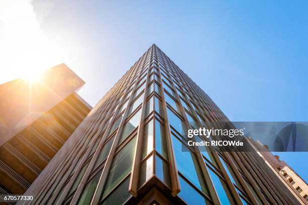 usa, california, san francisco, low angle view of skyscrapers - apartment building exterior imagens e fotografias de stock