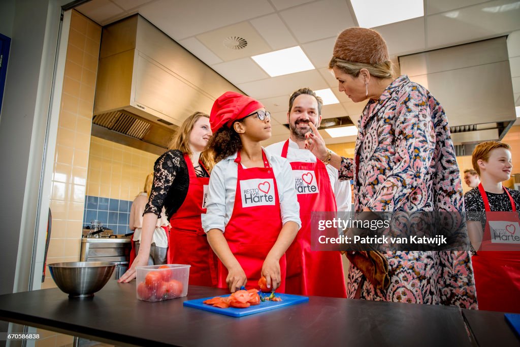 Queen Maxima Of the Netherlands Opens A Restaurant in Lelystad