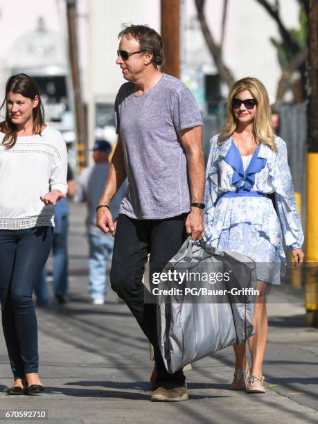 Kevin Nealon and Susan Yeagley are seen at 'Jimmy Kimmel Live' Show on April 19, 2017 in Los Angeles, California.