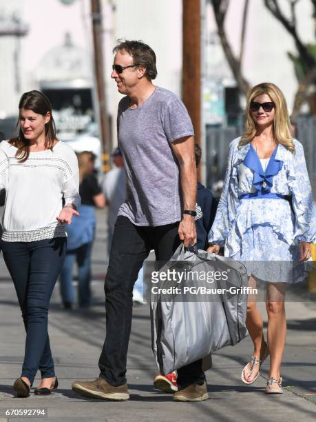 Kevin Nealon and Susan Yeagley are seen at 'Jimmy Kimmel Live' Show on April 19, 2017 in Los Angeles, California.