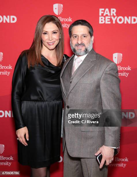 Elizabeth Signore and Tony signore attend the 2017 Stars of Stony Brook Gala at Pier Sixty at Chelsea Piers on April 19, 2017 in New York City.