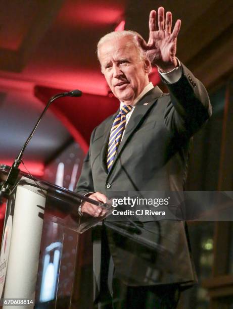 Former Vice President Joe Biden attends the 2017 Stars of Stony Brook Gala at Pier Sixty at Chelsea Piers on April 19, 2017 in New York City.