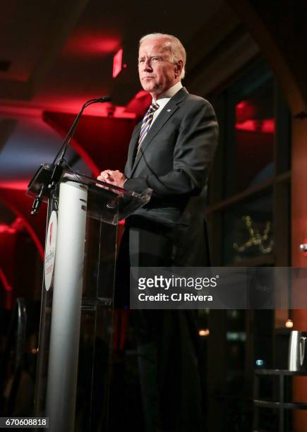 Former Vice President Joe Biden attends the 2017 Stars of Stony Brook Gala at Pier Sixty at Chelsea Piers on April 19, 2017 in New York City.