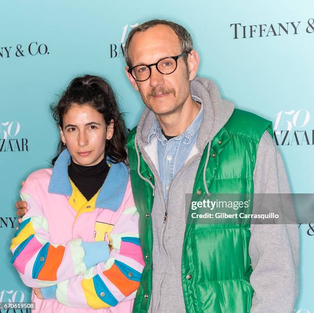 Alex Bolotow and photographer Terry Richardson attend Harper's BAZAAR 150th Anniversary Event presented with Tiffany & Co at The Rainbow Room on...