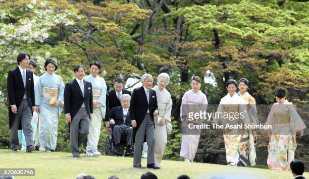 Prince Akishino, Princess Mako, Princess Kiko of Akishino, Crown Prince Naruhito, Crown Princess Masako, Prince Hitachi , Emperor Akihito, Empress...