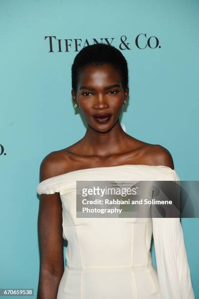 Aamito Lagum attends the Harper's Bazaar: 150th Anniversary Party at The Rainbow Room on April 19, 2017 in New York City.