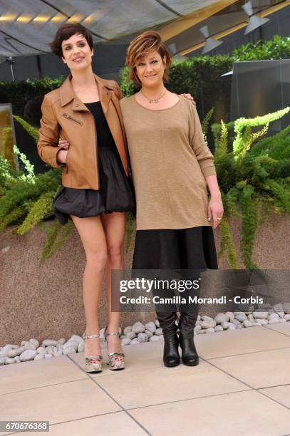 Micaela Ramazzotti, and Giovanna Mezzogiorno attend a photocall for 'La Tenerezza' on April 20, 2017 in Rome, Italy.