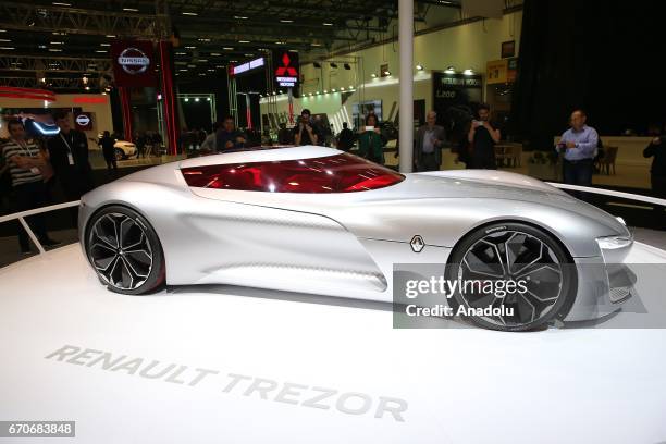 Renault Trezor is being displayed during the Istanbul Autoshow 2017 at the TUYAP Fair and Convention Center in Istanbul, Turkey on April 20, 2017.