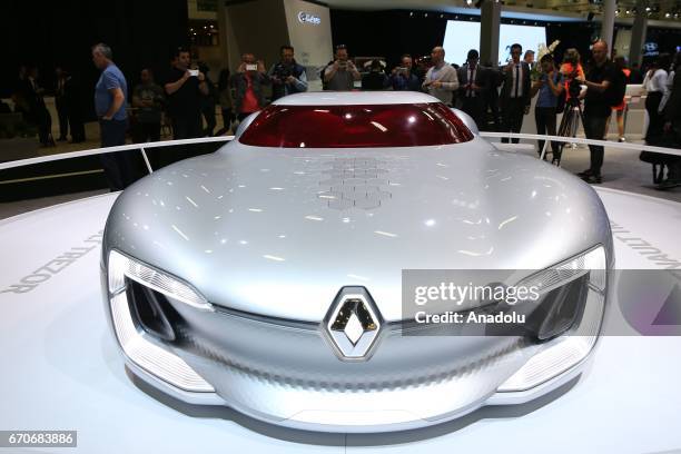 Renault Trezor is being displayed during the Istanbul Autoshow 2017 at the TUYAP Fair and Convention Center in Istanbul, Turkey on April 20, 2017.