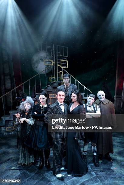 Valda Aviks as Grandma Addams, Carrie Hope Fletcher as Wednesday, Cameron Blakely as Gomez, Dickon Gough as Lurch, Samantha Womack as Morticia, Grant...