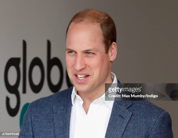 Prince William, Duke of Cambridge attends the official opening of The Global Academy in support of Heads Together on April 20, 2017 in Hayes,...