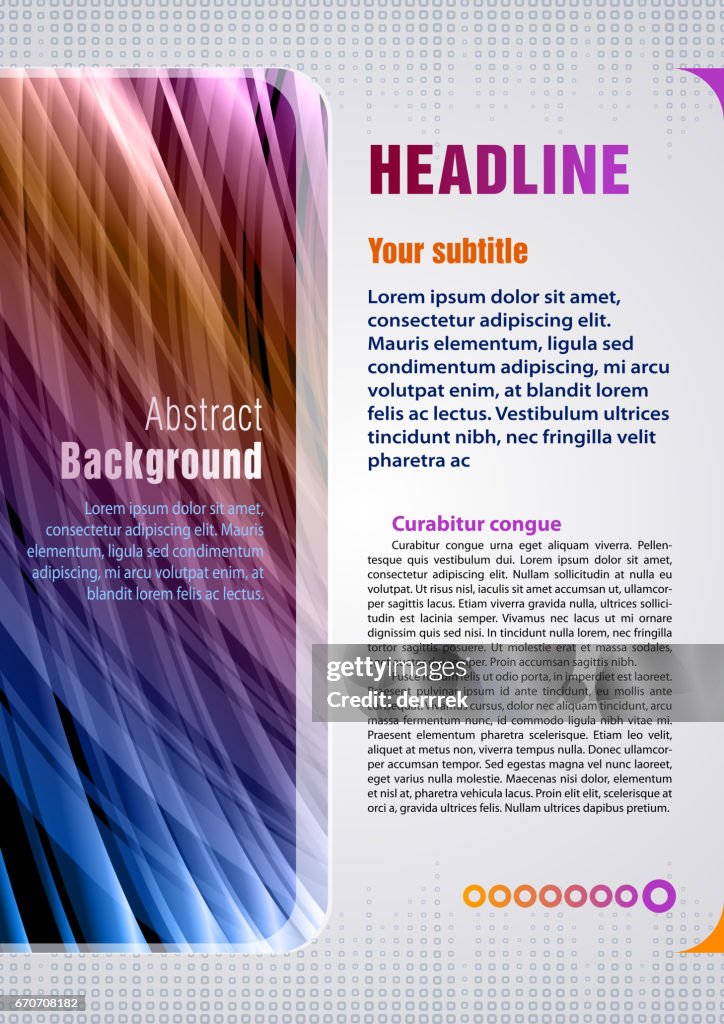 Leaflet Design Example High-Res Vector Graphic - Getty Images