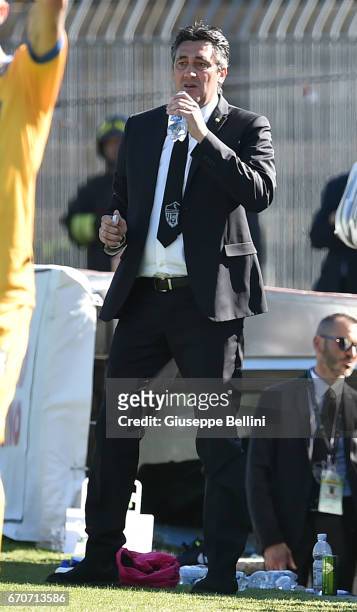Alfredo Aglietti head coach of Ascoli Picchio FC during the Serie B match between Ascoli Picchio FC and Frosinone Calcio at Stadio Cino e Lillo Del...