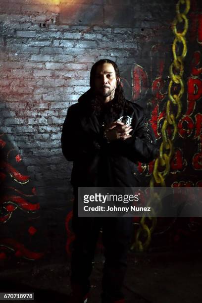 Bizzy Bone on set at the Bone Thugz N Harmony "Changed The Story" Video Shoot on April 19, 2017 in New York City.