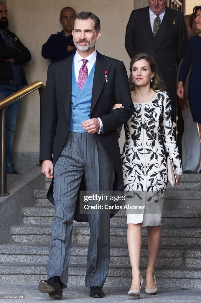 Spanish Royals Deliver 'Miguel De Cervantes' Literature Award To Eduardo Mendoza