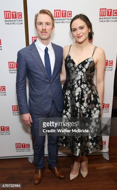 Michael Benz and Francesca Carpanini attending the Broadway Opening Night After Party for 'The Little Foxes' at the Copacabana on April 19, 2017 in...