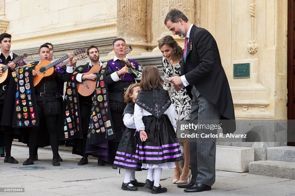 Spanish Royals Deliver 'Miguel De Cervantes' Literature Award To Eduardo Mendoza