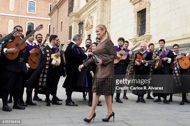 President of the Community of Madrid Cristina Cifuentes attends the 'Miguel de Cervantes 2016' Award, given to Spanish writer Eduardo Mendoza, at...