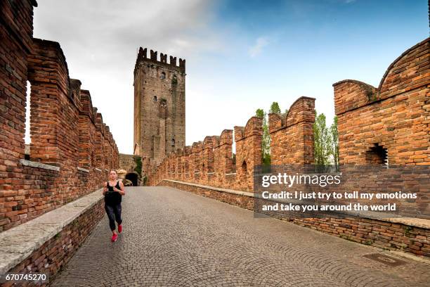 cityscape of verona, veneto - europa meridionale stock pictures, royalty-free photos & images