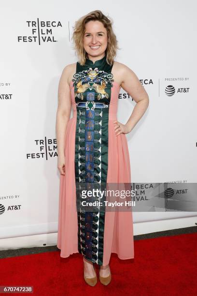 Cara Cusumano attends the "Clive Davis: The Soundtrack Of Our Lives" 2017 Opening Gala of the Tribeca Film Festival at Radio City Music Hall on April...