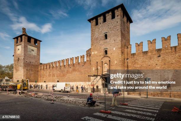 cityscape of verona, veneto - europa meridionale stock pictures, royalty-free photos & images