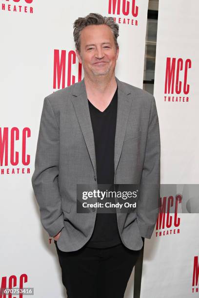 Actor Matthew Perry attends "The End Of Longing" cast photocall at Roundabout Rehearsal Studio on April 20, 2017 in New York City.