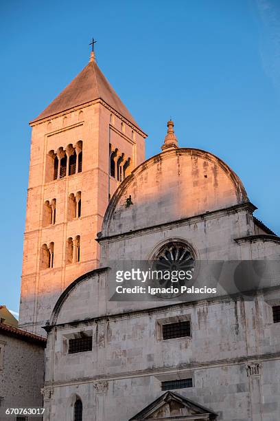 church of st. mary and the gold and silver - kroatien zadar stock pictures, royalty-free photos & images
