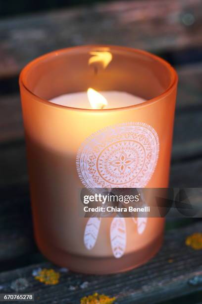 candle - crepuscolo stock-fotos und bilder