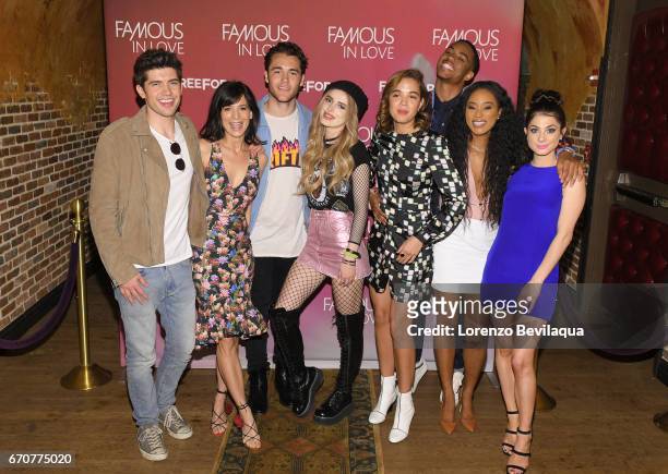 The cast of Freeforms Famous In Love and EP Marlene King screen the first episode to press and social media influencers followed by a Q&A today,...