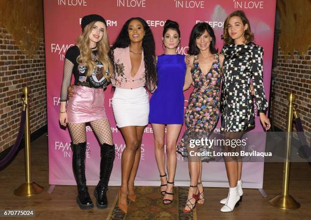 The cast of Freeforms Famous In Love and EP Marlene King screen the first episode to press and social media influencers followed by a Q&A today,...