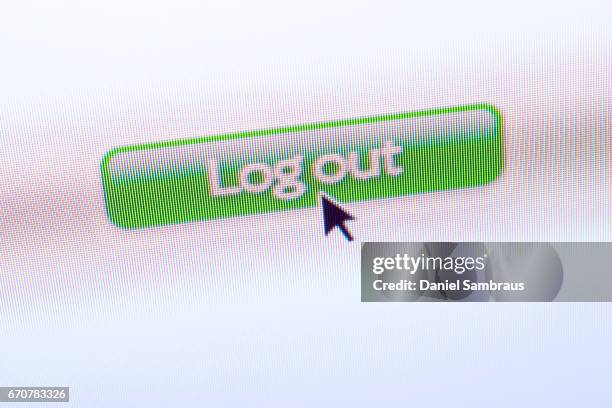 Log Out Computer Photos and Premium High Res Pictures - Getty Images