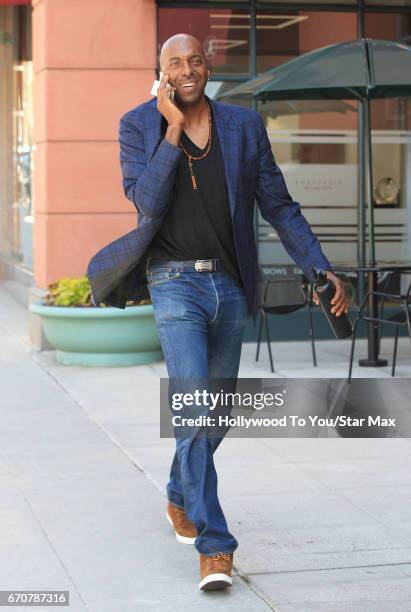 Basketball player John Salley is seen on April 19, 2017 in Los Angeles, California.