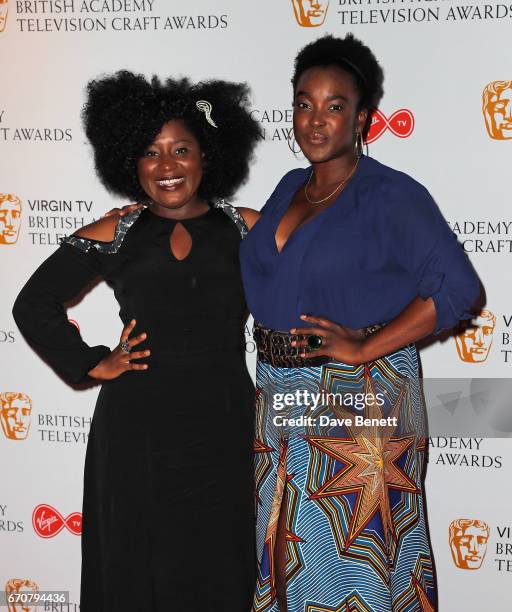 Susan Wokoma and attends the British Academy Television and Craft Awards nominations party at Mondrian London on April 20, 2017 in London, England.