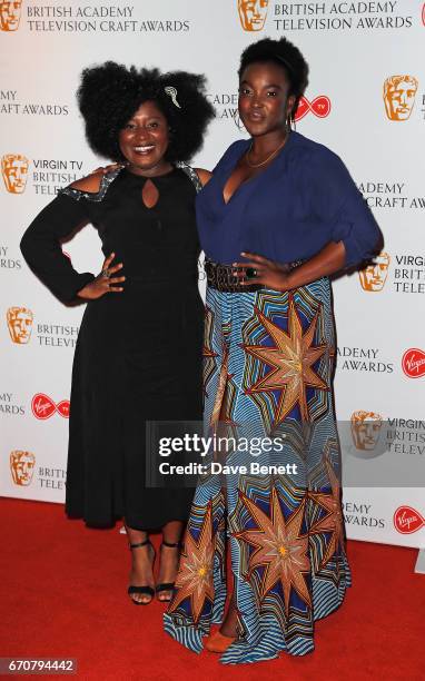 Susan Wokoma and attends the British Academy Television and Craft Awards nominations party at Mondrian London on April 20, 2017 in London, England.