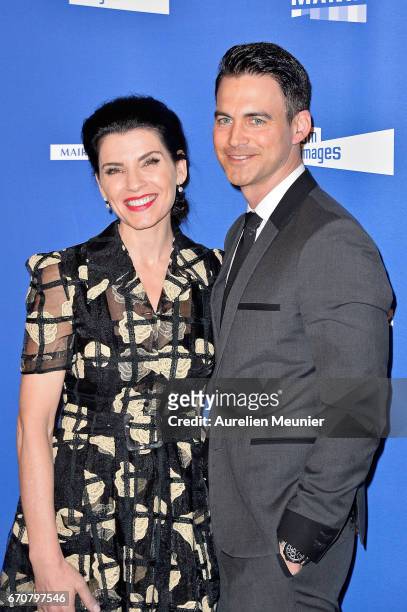 Julianna Margulies and her husband Keith Lieberthal attend the 'Series Mania' photocall at Forum des Halles on April 20, 2017 in Paris, France.