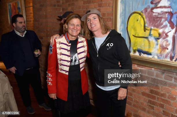 Ellen Kuras and Bryan Buckley attend the jury welcome lunch at Tribeca Grill Loft on April 20, 2017 in New York City.