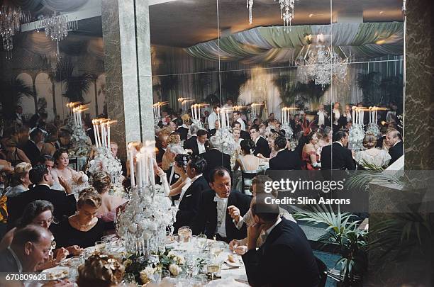 Party at Romanoff's in Beverly Hills, Los Angeles, 1959.